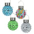 Terasu Garden Supplies Four Seasons Courtyard Solar Hanging Acrylic Ball, Assorted Colors TE3253267